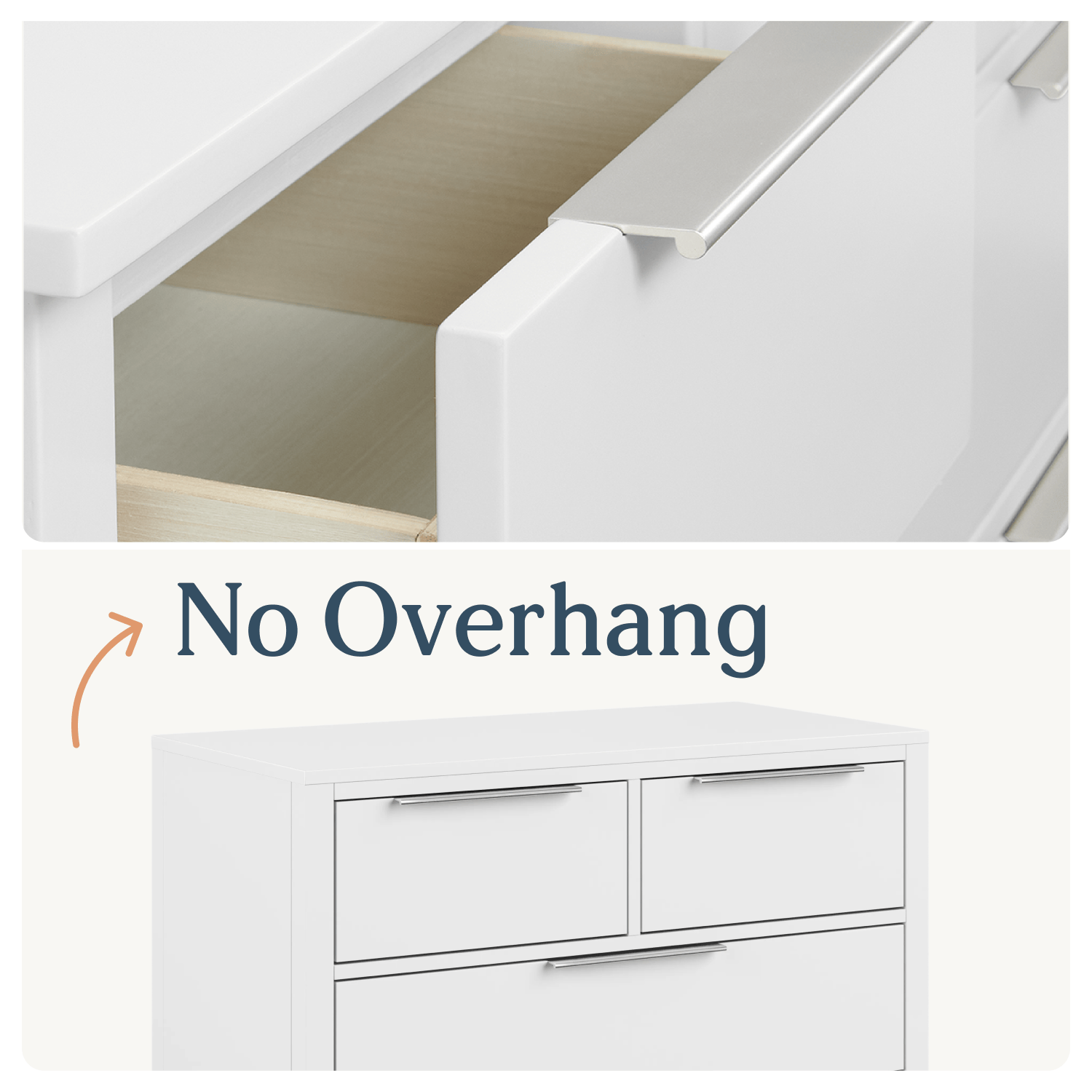 Soft Close Drawers - The Newport Small Dresser